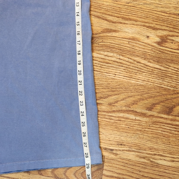 Unisex Heavyweight Washed Blue "Denim Colored" T-Shirt Size XL - Picture 6 of 7